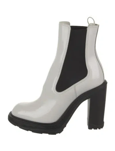 Pre-owned Alexander Mcqueen Patent Leather Chelsea Boots W/ Tags In Multi