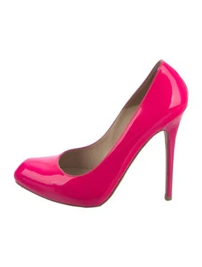Pre-owned Alexander Mcqueen Patent Leather Pumps In Pink