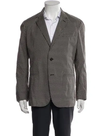Pre-owned Alexander Mcqueen Patterened Blazer In Black