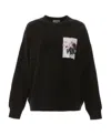 Alexander Mcqueen Pattern Round-necked Sweater In Black