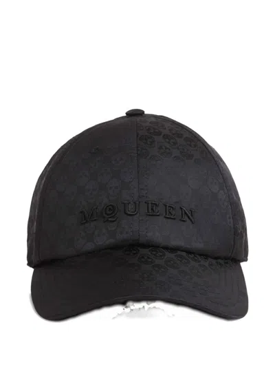 Alexander Mcqueen Patterned Cap Hat In Blue