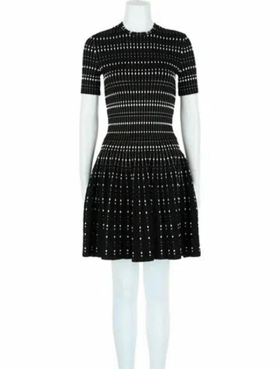 Pre-owned Alexander Mcqueen Patterned Casual Dress W/ Tags In Black
