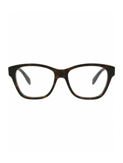 Pre-owned Alexander Mcqueen Patterned Eyeglasses W/ Tags In Brown