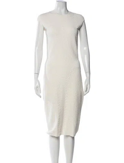 Pre-owned Alexander Mcqueen Patterned Knee-length Dress In Neutral