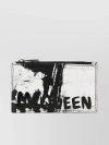 ALEXANDER MCQUEEN PATTERNED LEATHER CARD CASE