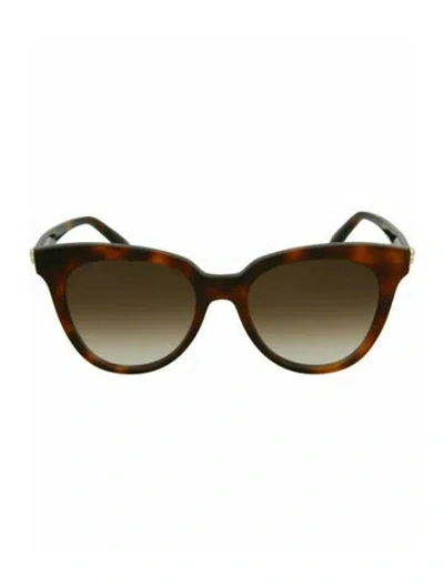 Pre-owned Alexander Mcqueen Patterned Sunglasses W/ Tags In Brown