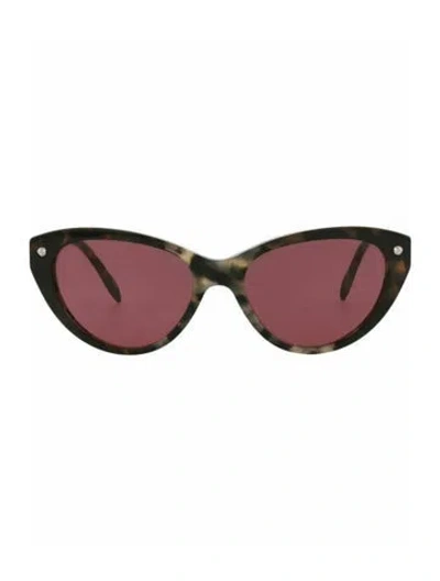 Pre-owned Alexander Mcqueen Patterned Sunglasses W/ Tags In Brown