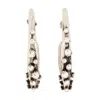 Alexander Mcqueen Pave Earrings In Silver