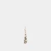 Alexander Mcqueen Pave Faceted Earrings In Silver
