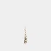 Alexander Mcqueen Pave Faceted Earrings In Silver