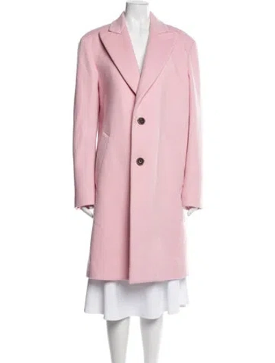 Pre-owned Alexander Mcqueen Peacoat In Pink