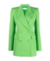 Alexander Mcqueen Peak-lapel Double-breasted Blazer In Green