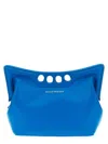 Alexander Mcqueen Light Blue Peak Mini Shoulder Bag In Blu