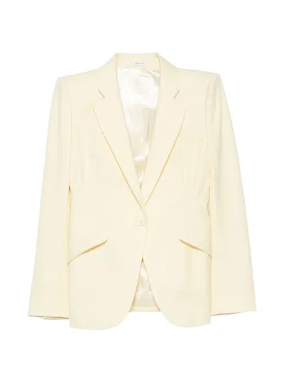 Alexander Mcqueen Peak-lapels Single-breasted Blazer In White