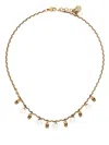 Alexander Mcqueen Skull-detail Pearl-embellished Necklace In Golden