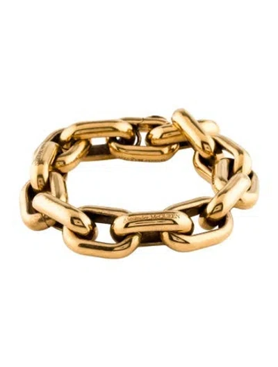 Pre-owned Alexander Mcqueen Peek Chain Bracelet, 6.25" In Multi