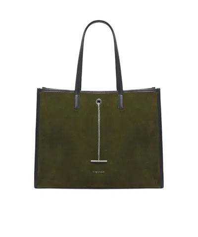 Alexander Mcqueen Pendant Handbag In Green