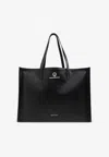 Alexander Mcqueen Pendant Leather Tote Bag In Black