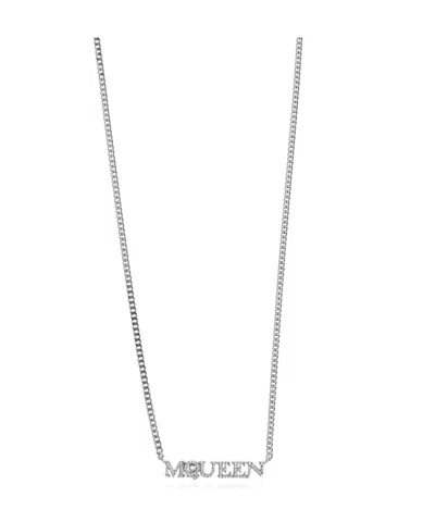 Alexander Mcqueen Pendant Necklace In Metallic