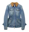 Alexander Mcqueen Denim Jacket In Blue