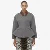 Alexander Mcqueen Peplum Jacket In Grey