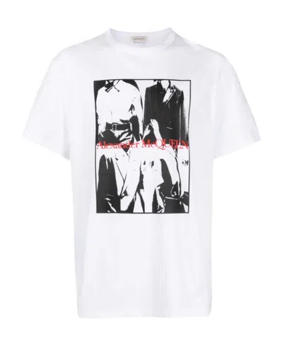 Alexander Mcqueen Photograph-print Cotton T-shirt In White