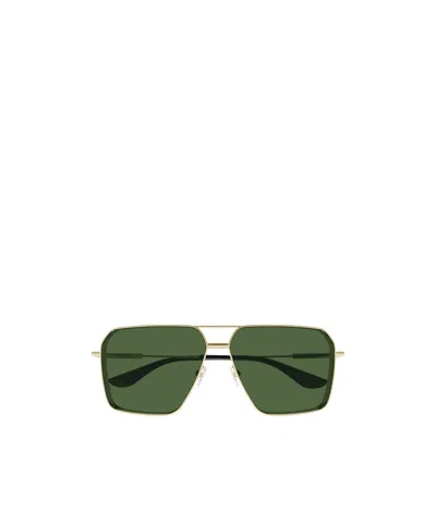 Alexander Mcqueen Pilot-frame Sunglasses In Golden