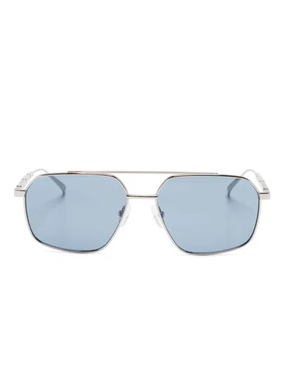 Alexander Mcqueen Pilot-frame Sunglasses In Silber