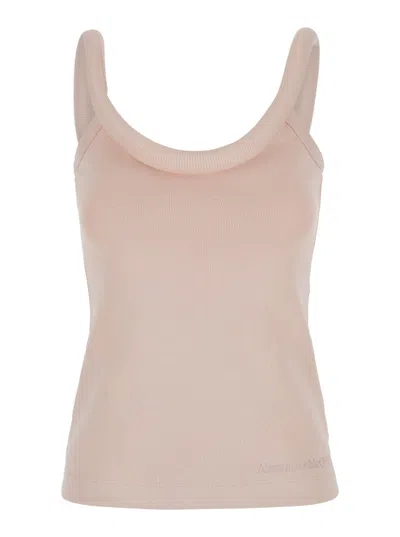 ALEXANDER MCQUEEN PINK 3D-DETAILING TOP