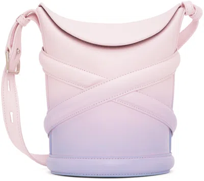 Alexander Mcqueen Pink & Purple 'the Curve' Bag In 8590 Lilac+multi