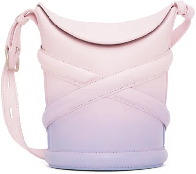 ALEXANDER MCQUEEN PINK & PURPLE 'THE CURVE' BAG
