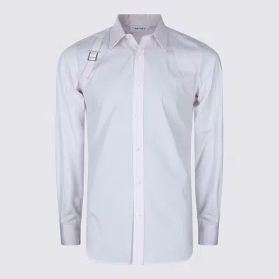 Alexander Mcqueen Casual Shirt With Button-down Collar And Buckle Detail In Yellow