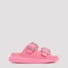 Alexander Mcqueen Leather Sandals In Pink & Purple