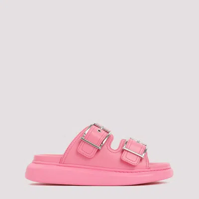 Alexander Mcqueen 50mm Double-buckle Sandals In Pink