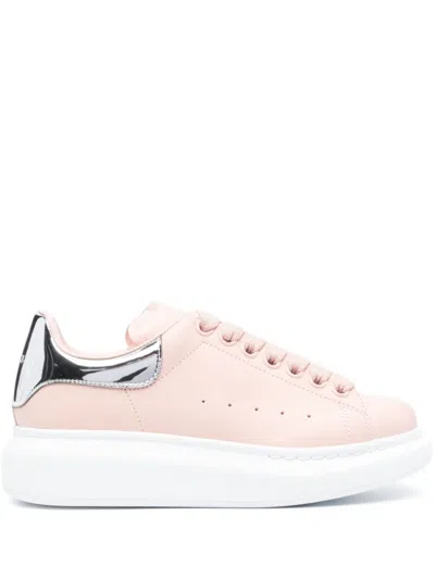 ALEXANDER MCQUEEN PINK LOW TOP SNEAKERS