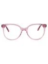 Alexander Mcqueen Pink-pink-transparent Recycled Acetate Glasses In Pink