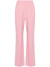 Alexander Mcqueen Double Pleat Wide Leg Trousers In Pink