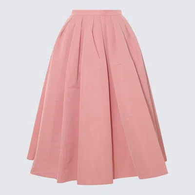 Alexander Mcqueen Pink Skirt In Pale Pink