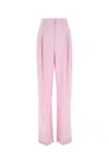 Alexander Mcqueen Double Pleat Wide Leg Trousers In Pink