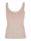 Alexander Mcqueen Tops With Logo In Pink
