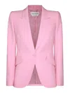 ALEXANDER MCQUEEN PINK VISCOSE BLAZER