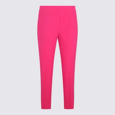ALEXANDER MCQUEEN ALEXANDER MCQUEEN PINK VISCOSE BLEND TROUSERS