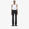 Alexander Mcqueen Pinstripe Bootcut Trousers In Black/white