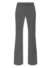 Alexander Mcqueen Trousers Straight Leg Pinstripe Pattern In Gray