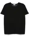 Alexander Mcqueen Pinstripe-panel T-shirt In Black