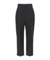 Alexander Mcqueen Mcqueen Women Pinstripe Pants In Black