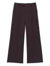Alexander Mcqueen Pinstripe Tailored Trousers In Black
