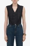 Alexander Mcqueen Pinstripe Waistcoat In Navy