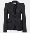 ALEXANDER MCQUEEN PINSTRIPE WOOL BLAZER