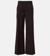 Alexander Mcqueen Tailored Pinstriped Wool Pants In Black